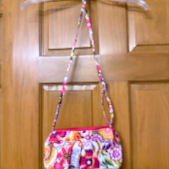 Vera Bradley Lilli Bell Frannie Multicolor Floral Crossbody Bag and id pouch key - Picture 2 of 7
